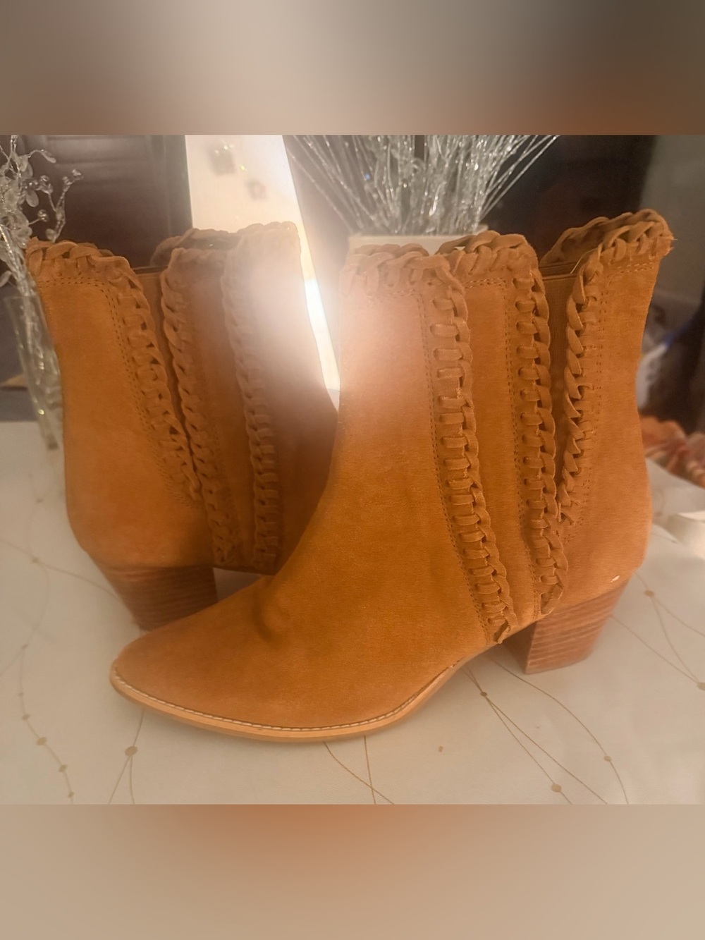 Coconuts By Matisse Suede Leather Slip On Ankle Boots Women’s Size 8.5 M